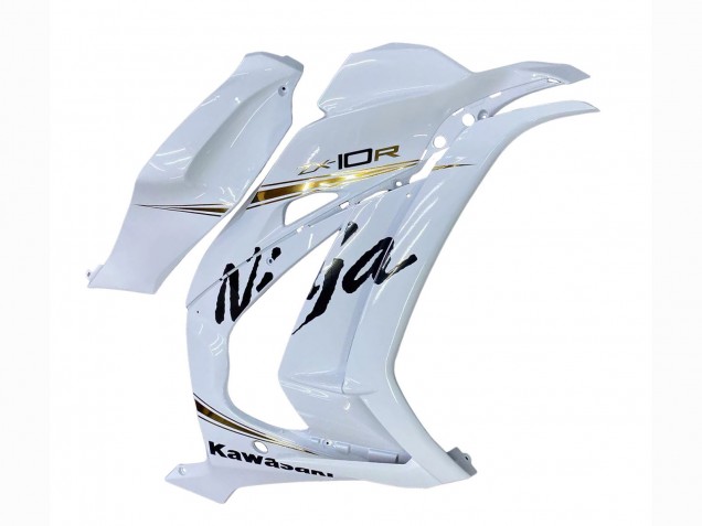 Kawasaki ZX10R Motorrad Verkleidung 2016-2020 - Weiss Gold Schwarz