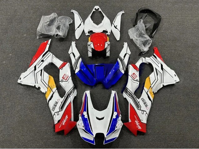 Kawasaki ZX10R Motorrad Verkleidung 2021-2025 - Weiss Rot Blau Gelb WB102