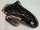Kawasaki ZX14R ZZR1400 Motorrad Verkleidung 2006-2011 - Glanzendes Schwarz Grun Flamme