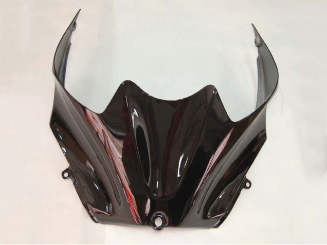 Kawasaki ZX14R ZZR1400 Motorrad Verkleidung 2006-2011 - Glanzendes Schwarz Grun Flamme