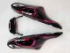 Kawasaki ZX14R ZZR1400 Motorrad Verkleidung 2006-2011 - Glanzendes Schwarz Rot Rosa Flamme