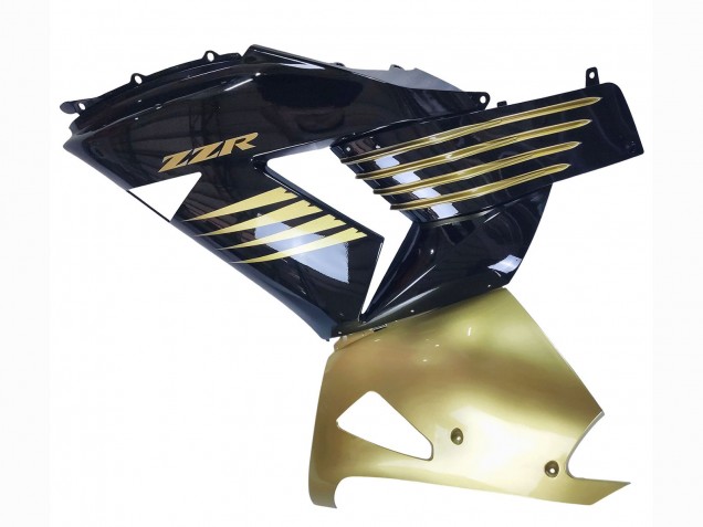 Kawasaki ZX14R ZZR1400 Motorrad Verkleidung 2006-2011 - Gold Schwarz