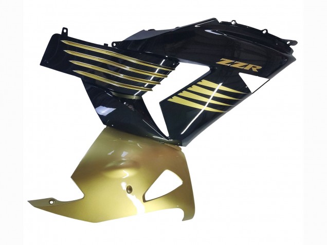 Kawasaki ZX14R ZZR1400 Motorrad Verkleidung 2006-2011 - Gold Schwarz