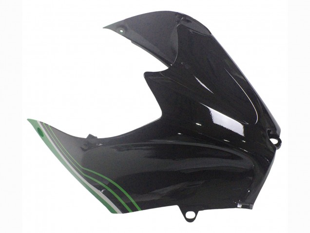 Kawasaki ZX14R ZZR1400 Motorrad Verkleidung 2012-2024 - Grun Glanzendes Schwarz Streifen