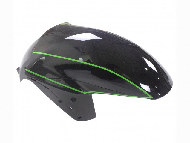 Kawasaki ZX14R ZZR1400 Motorrad Verkleidung 2012-2024 - Grun Glanzendes Schwarz Streifen