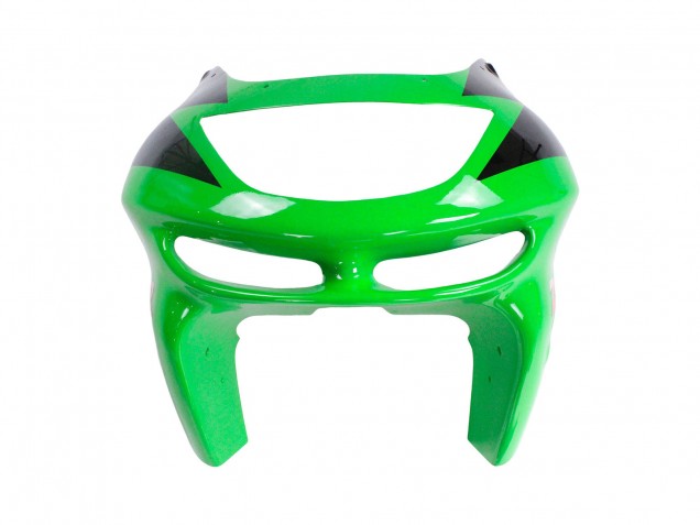 Kawasaki ZX6R Motorrad Verkleidung 1998-1999 - Grun Weiss Glanzendes Schwarz