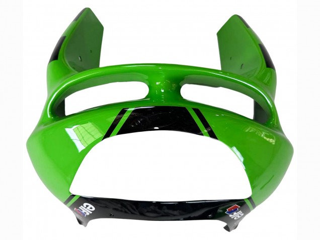 Kawasaki ZX6R Motorrad Verkleidung 1998-1999 - Grun Glanzendes Schwarz Elf Bridgestone