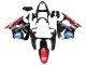 Kawasaki ZX6R Motorrad Verkleidung 2000-2002 - Glanzendes Schwarz Rot Blau Rot PlayStation 2