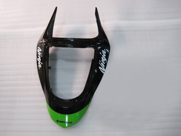 Kawasaki ZX6R Motorrad Verkleidung 2003-2004 - Grun Schwarz Elf Bridgestone