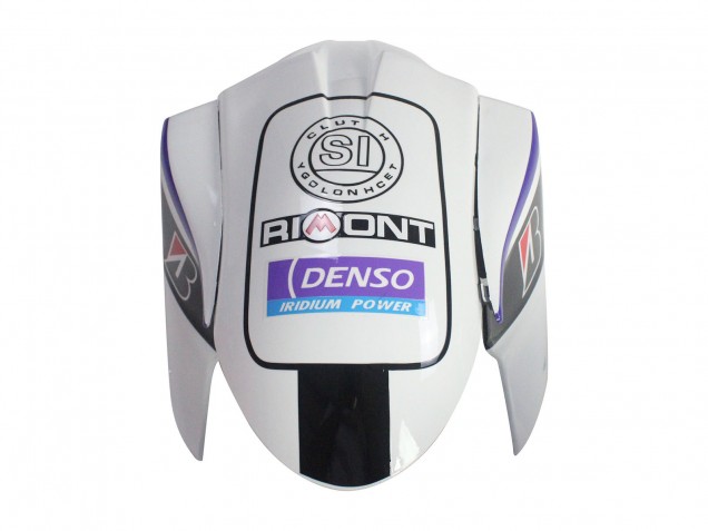 Kawasaki ZX6R Motorrad Verkleidung 2005-2006 - Weiss Lila Schwarz Rizoma Playboy Denso