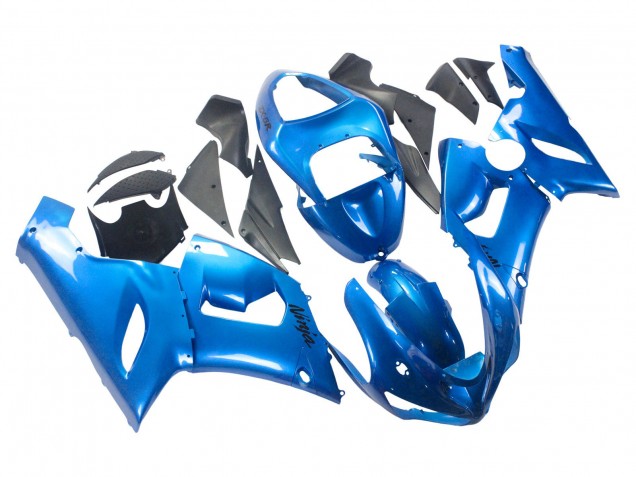 Kawasaki ZX6R Motorrad Verkleidung 2005-2006 - Glanzendes Blau