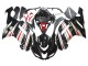 Kawasaki ZX6R Motorrad Verkleidung 2007-2008 - Schwarz Silber Rot Ninja