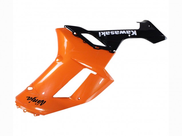 Kawasaki ZX6R Motorrad Verkleidung 2007-2008 - Orange Schwarz Ninja