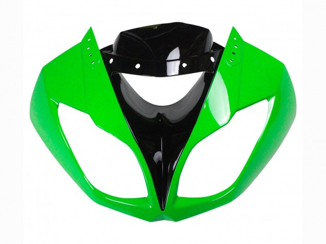 Kawasaki ZX6R Motorrad Verkleidung 2009-2012 - Grun Glanzendes Schwarz