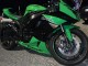 Kawasaki ZX6R Motorrad Verkleidung 2009-2012 - Grun Glanzendes Schwarz