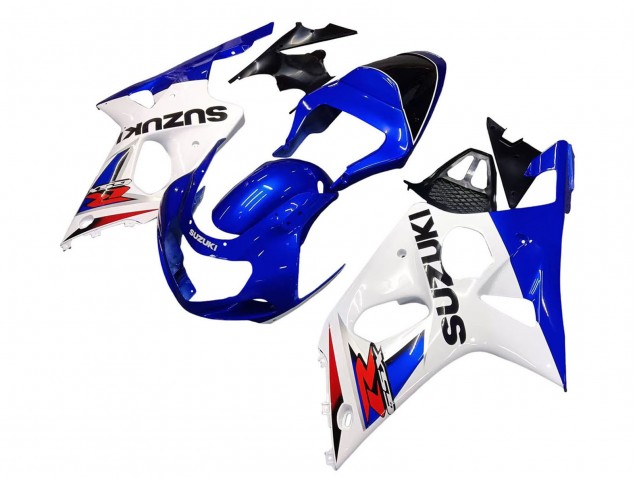 Suzuki GSXR1000 Motorrad Verkleidung 2000-2002 - Weiss Blau Rot