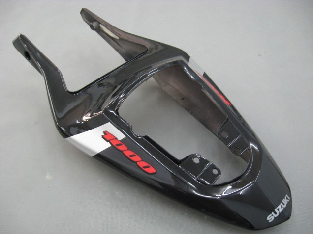 Suzuki GSXR 1000 Motorrad Verkleidung 2003-2004 - Glanzendes Schwarz Weiss Grau Rot