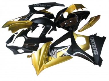 Suzuki GSXR 1000 Motorrad Verkleidung 2007-2008 - Gold Schwarz Silber Aufkleber