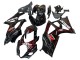Suzuki GSXR 1000 Motorrad Verkleidung 2007-2008 - Schwarz Rot Flamme