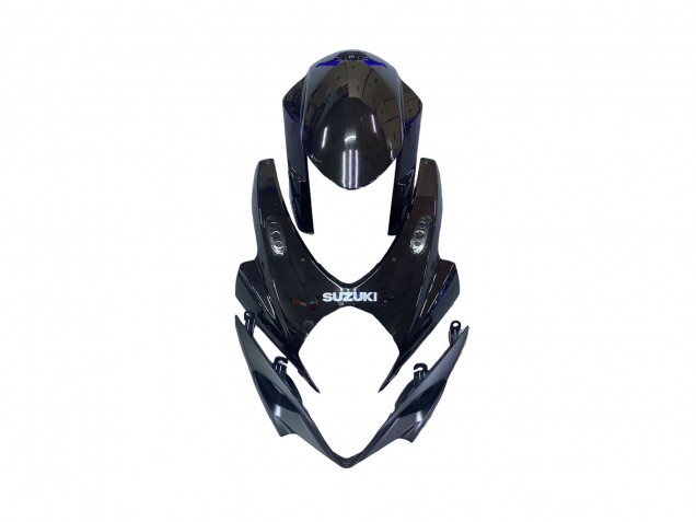 Suzuki GSXR 1000 Motorrad Verkleidung Kit 2007-2008 - Blau Glanzendes Schwarz
