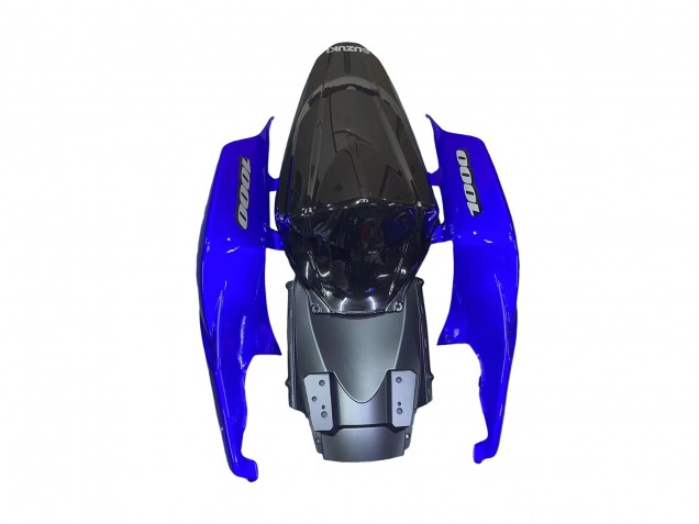 Suzuki GSXR 1000 Motorrad Verkleidung Kit 2007-2008 - Blau Glanzendes Schwarz