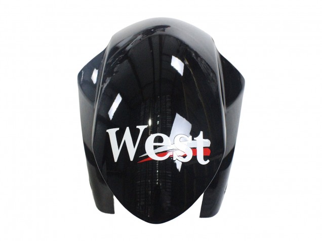 Suzuki GSXR 1000 Motorrad Verkleidung 2007-2008 - Glanzendes Schwarz Weiss West