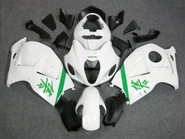 Suzuki GSXR 1300 Hayabusa Motorrad Verkleidung 1996-2007 - Weiss Grun