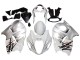 Suzuki GSXR 1300 Hayabusa Motorrad Verkleidung 1996-2007 - Weiss Silber Hayabusa
