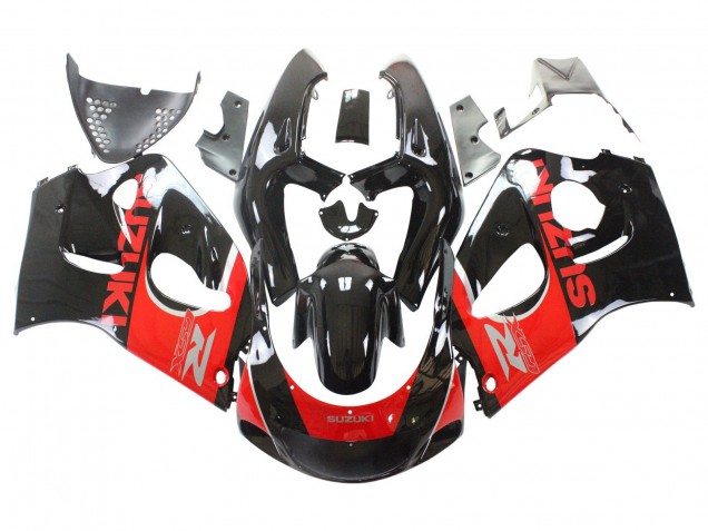 Suzuki GSXR 600 / GSXR 750 Motorrad Verkleidung 1996-2000 - Schwarz Rot