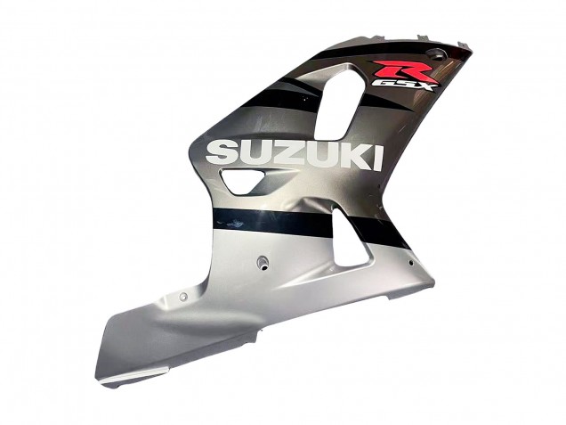 Suzuki GSXR 600 / GSXR 750 Motorrad Verkleidung 2001-2003 - Silber Glanzendes Schwarz Rot
