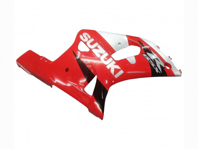 Suzuki GSXR 600 / GSXR 750 Motorrad Verkleidung 2001-2003 - Rot Weiss Glanzendes Schwarz