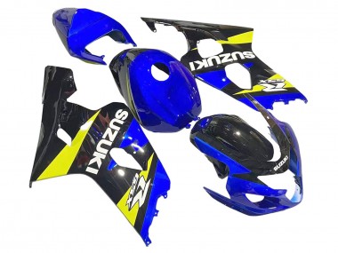 Suzuki GSXR 600 / GSXR 750 Motorrad Verkleidung 2004-2005 - Blau Gelb Schwarz