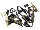 Suzuki GSXR 600 / GSXR 750 Motorrad Verkleidung 2004-2005 - Glanzendes Schwarz Gold Corona