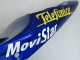 Suzuki GSXR 600 / GSXR 750 Motorrad Verkleidung 2004-2005 - Blau Weiss Gelb Grun Telefumica Motul MoviStar