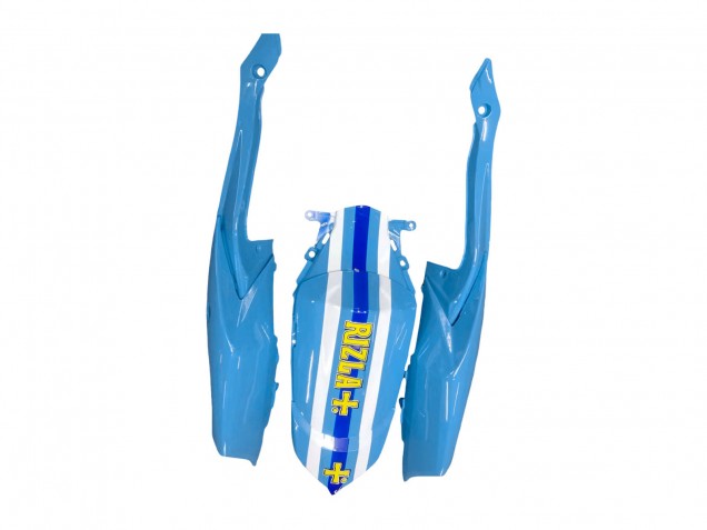 Suzuki GSXR 600 / GSXR 750 Motorrad Verkleidung 2008-2010 - Blau Gelb Rizla