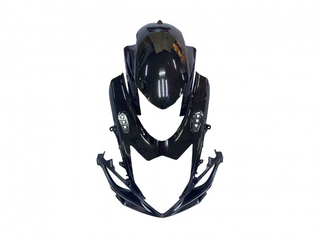 Suzuki GSXR 600 / GSXR 750 Motorrad Verkleidung 2011-2024 - Glanzendes Schwarz Geschmiedet Carbonfaser Silber Rot