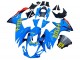 Suzuki GSXR 600 / GSXR 750 Motorrad Verkleidung 2011-2024 - Blau Gold Rot Schwarz Rizla