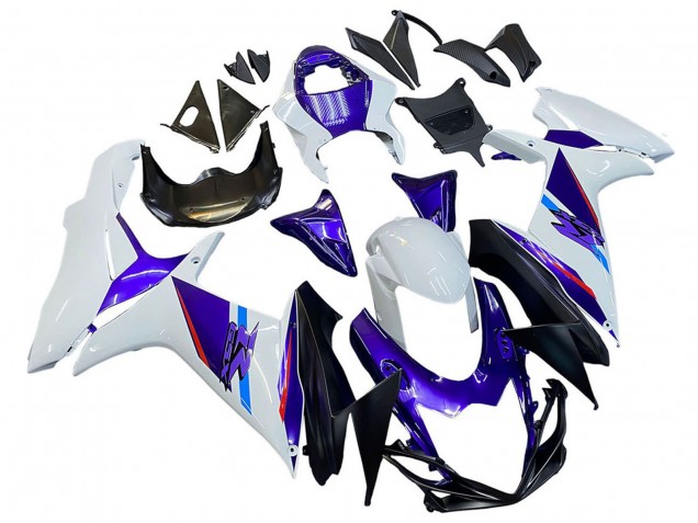 Suzuki GSXR 600 / GSXR 750 Motorrad Verkleidung 2011-2024 - Blau Lila Weiss