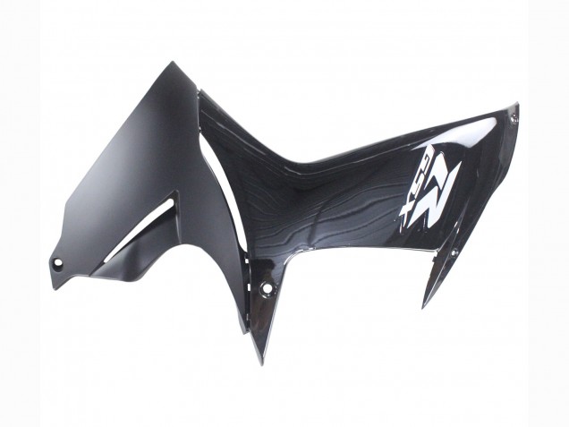 Suzuki GSXR 600 / GSXR 750 Motorrad Verkleidung 2011-2024 - Glanzendes Schwarz Matt Schwarz Weiss Aufkleber