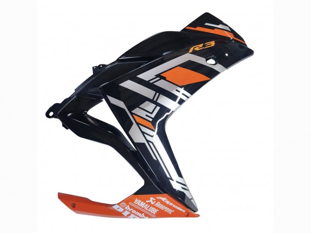 Yamaha YZF R3/R25 Motorrad Verkleidung 2015-2018 - Blau Orange Silber Yamalube
