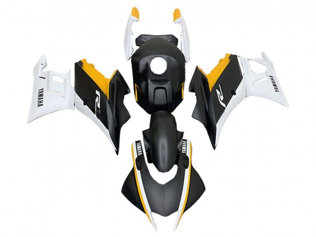 Yamaha YZF R3/R25 Motorrad Verkleidung 2019-2021 - Weiss Gelb Matt Schwarz