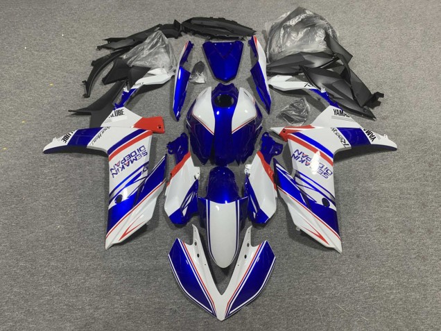 Yamaha YZF R3/R25 Motorrad Verkleidung 2019-2021 - Weiss Blau Rot Semakin Didepan