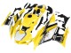Yamaha YZF R3/R25 Motorrad Verkleidung 2019-2021 - Gelb Weiss Schwarz Streifen