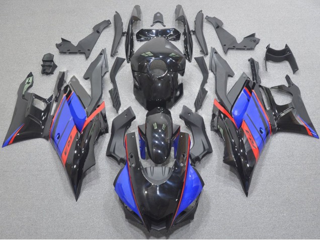 Yamaha YZF R3/R25 Motorrad Verkleidung 2022-2024 - Glanzendes Schwarz Blau Rot