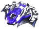 Yamaha YZF R3/R25 Motorrad Verkleidung 2022-2024 - Blau Matt Schwarz
