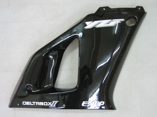 Yamaha YZF 1000 R1 Motorrad Verkleidung 2000-2001 - Glanzendes Schwarz Weiss Aufkleber