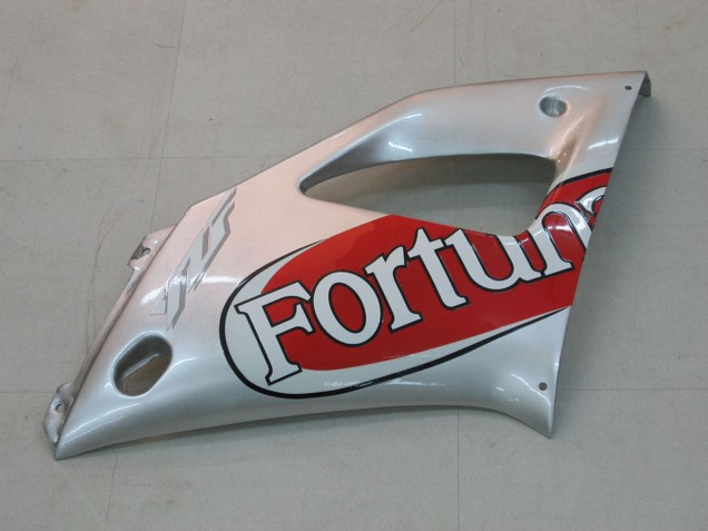 Yamaha YZF 1000 R1 Motorrad Verkleidung 2000-2001 - Silber Rot Fortuna Motul