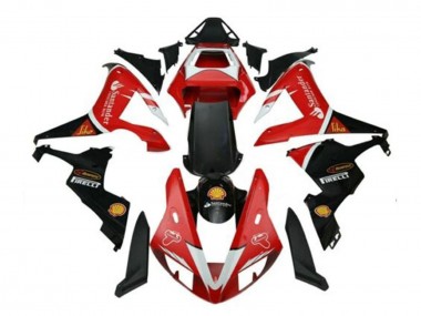 Yamaha YZF 1000 R1 Motorrad Verkleidung 2002-2003 - Rot Silber Schwarz Santunder