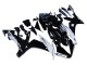 Yamaha YZF 1000 R1 Motorrad Verkleidung 2004-2006 - Glanzendes Schwarz Weiss Motul