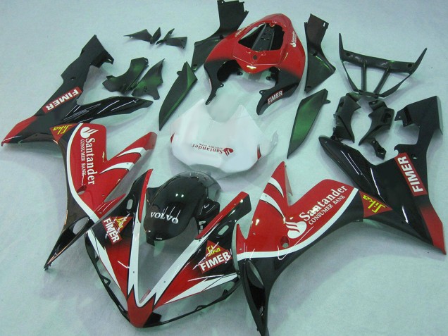 Yamaha YZF 1000 R1 Motorrad Verkleidung 2004-2006 - Rot Weiss Schwarz Grun Volvo Jika Fimer Santunder